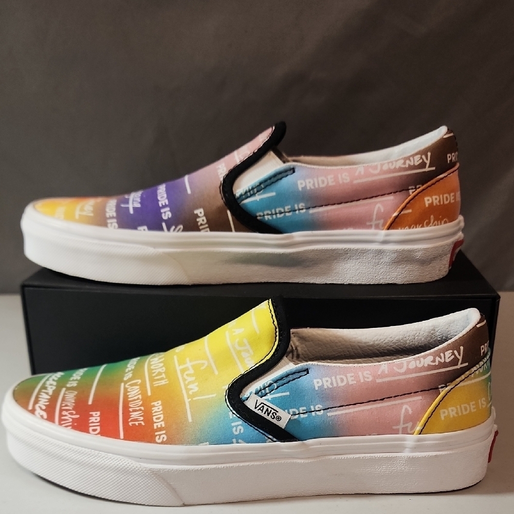 Vans Multicolor Pride Journey Slip-On Shoes